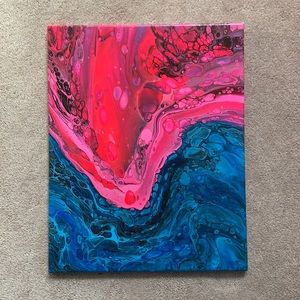 16in x 20in abstract painting.